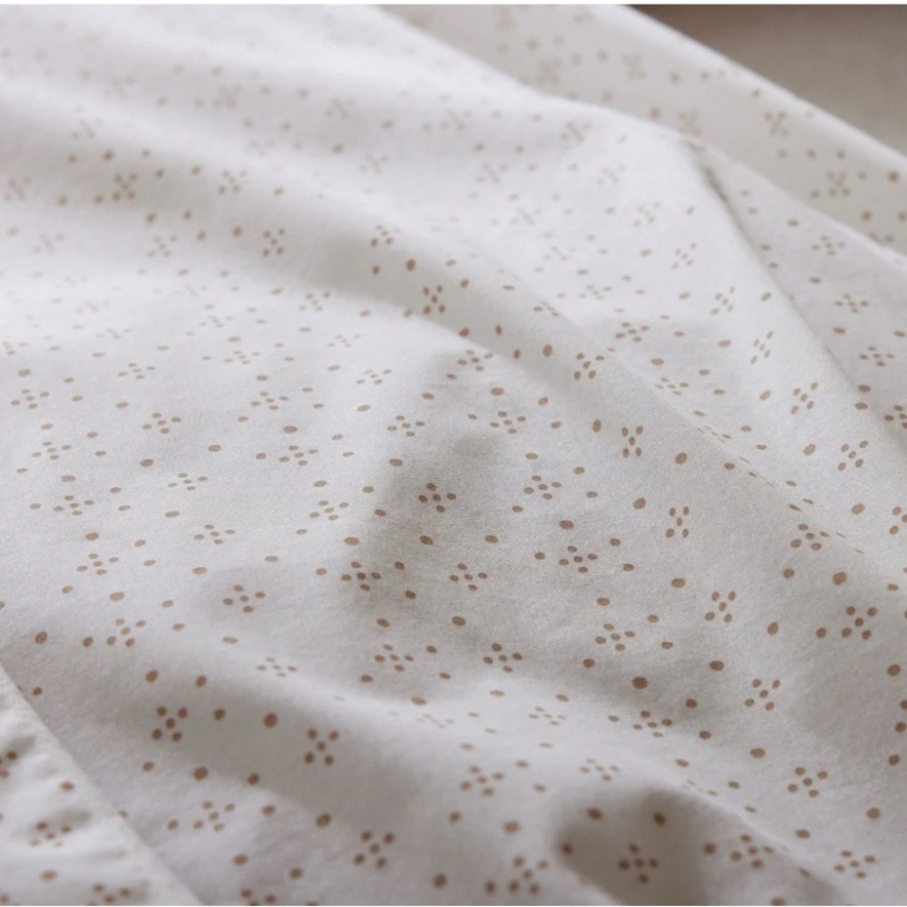 Coyuchi Organic Percale King Flat Sheet.